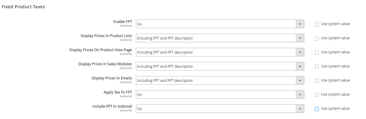 Setting up taxes in Magento 2