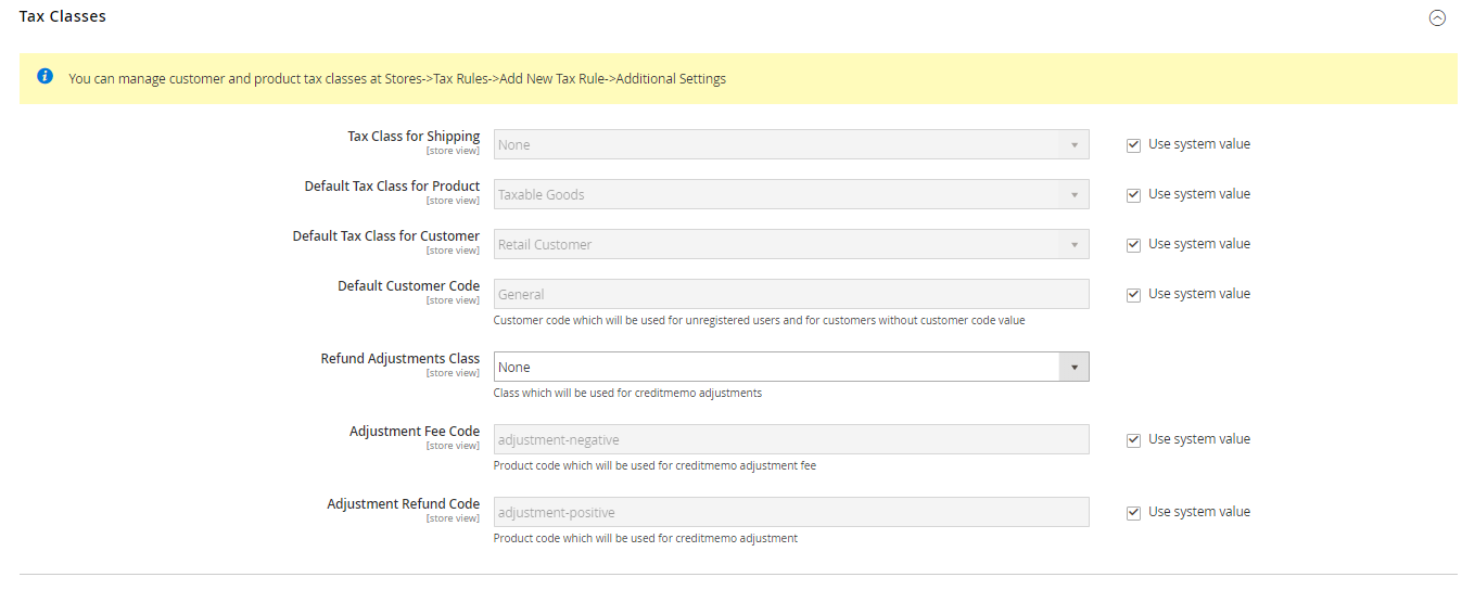 Setting up taxes in Magento 2